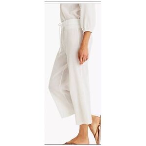 J Crew Drapey‎ Crinkle-cotton Beach Pant Women XXL NWT Lightweight Elastic waist